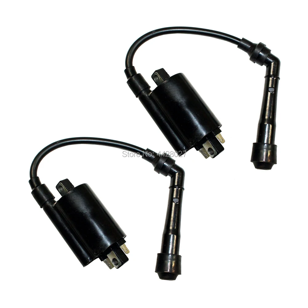 Set of 2 Ignition Coils for Kawasaki EN500C Vulcan 500 Ltd 1996-2009