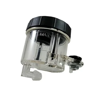 

Master Oil Tank Cup Cylinder Plastic For ducati/Honda/Kawasaki Black Front