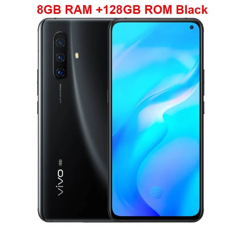 vivo x30 5G мобильный телефон 6,44 дюймов HDR 8 ГБ+ 128 ГБ Exynos 980 Восьмиядерный Android 9,0 Quad камеры 4350 мАч смартфон - Цвет: Black 8GB 128GB