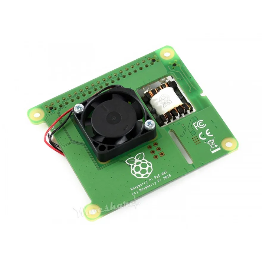 Питание через Ethernet HAT для Raspberry Pi 3 Model B+, 802.3af PoE сети питания, требуемое оборудование