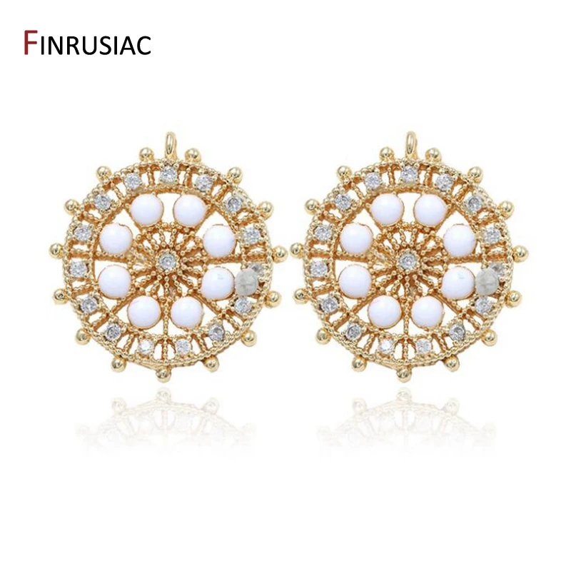

Creative Ferris Wheel Pendant Charms, DIY Making Necklace Earrings Pendant Fittings,Jewellery Making Components, 14k Gold Plated