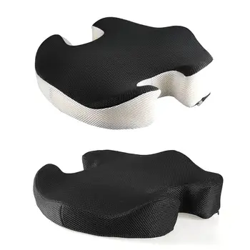 

Seat Cushion Soft Wear-resistant Memory Foam Cushion With Anti-slip Bottom Slow Hip Pad Rebound Pad For Home Travel