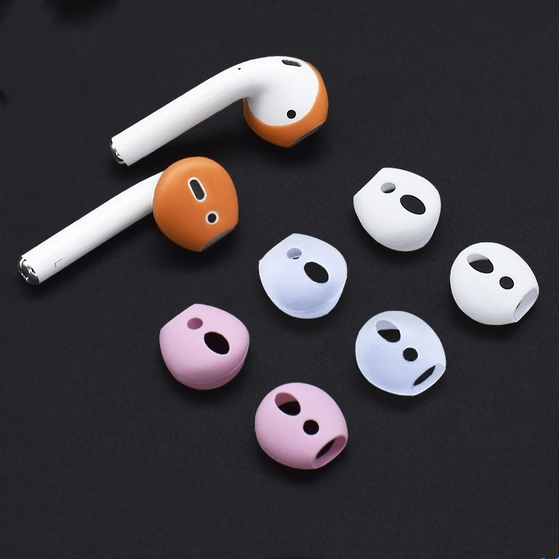 Чехол для беспроводной Bluetooth гарнитуры Apple airpods силиконовый ультратонкий