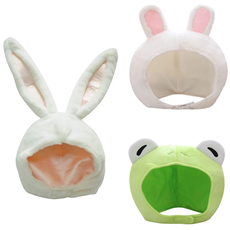 Шапка кролик мягкая плюшевая шапка длинные уши зимний костюм для вечерние
