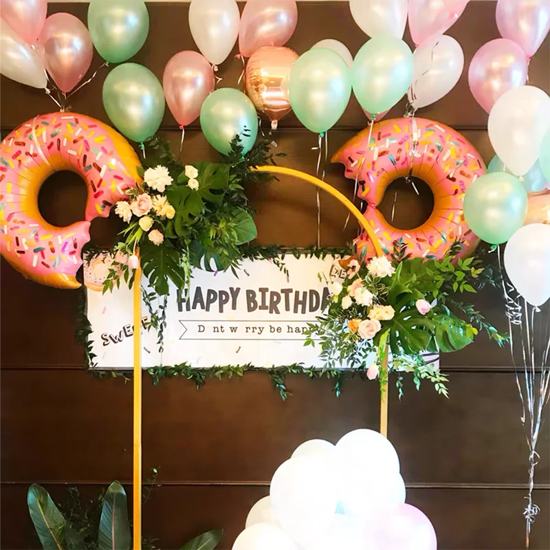 

Kid Doughnut Latex Balloon Set for home Children birthday festvial party decorations