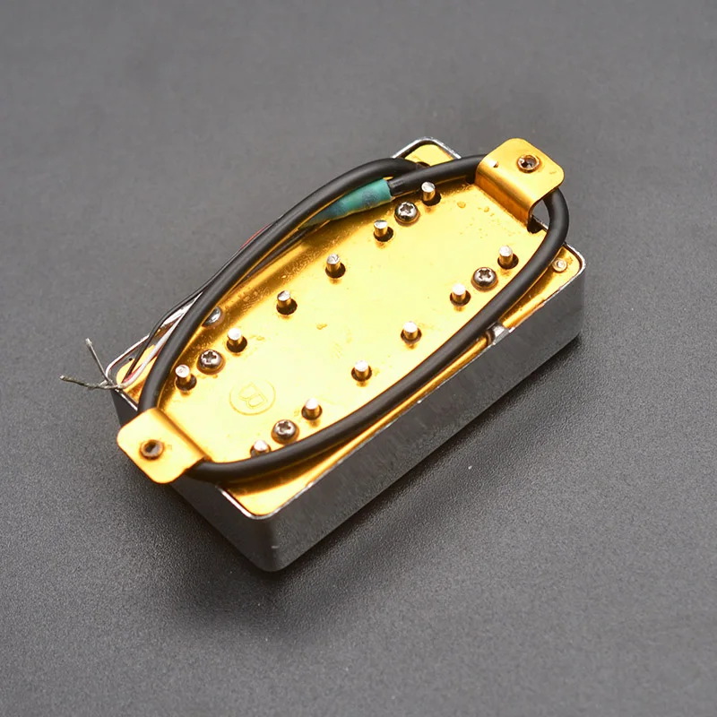 Двойная катушка 12 отверстий хамбакер пикап для электрогитары LP Chrome|Детали и