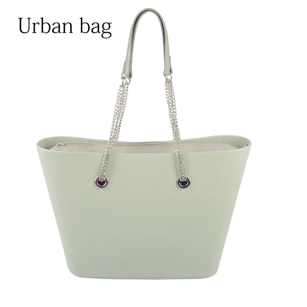 Big O EVA Bag urban with Inner Pocket Colorful Long Silver Chain Handles Style Waterproof Women Shoulder bags|Shoulder Bags| - AliExpress