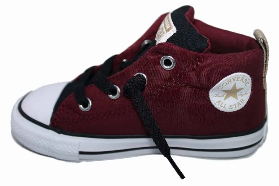 ZAPATILLAS CONVERSE INFANT Y JUNIOR CTAS STREET MID BURDEOS - AliExpress