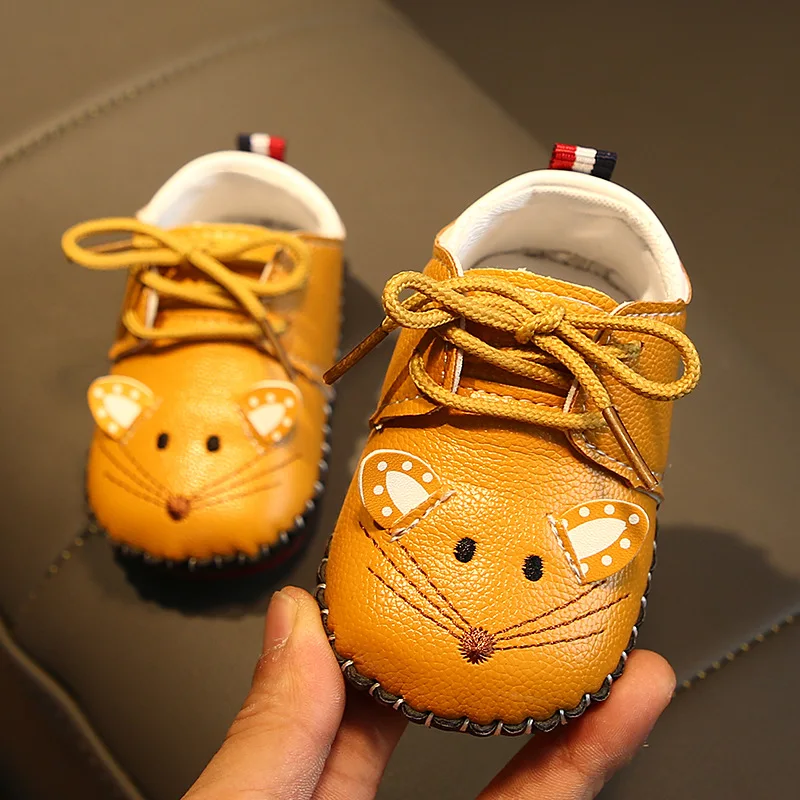PU Leather Baby Sports Shoes Girls Boys First Walkers Soft Bottom Fashion Newborn Shoes Baby Sneakers Casual Toddler Shoes