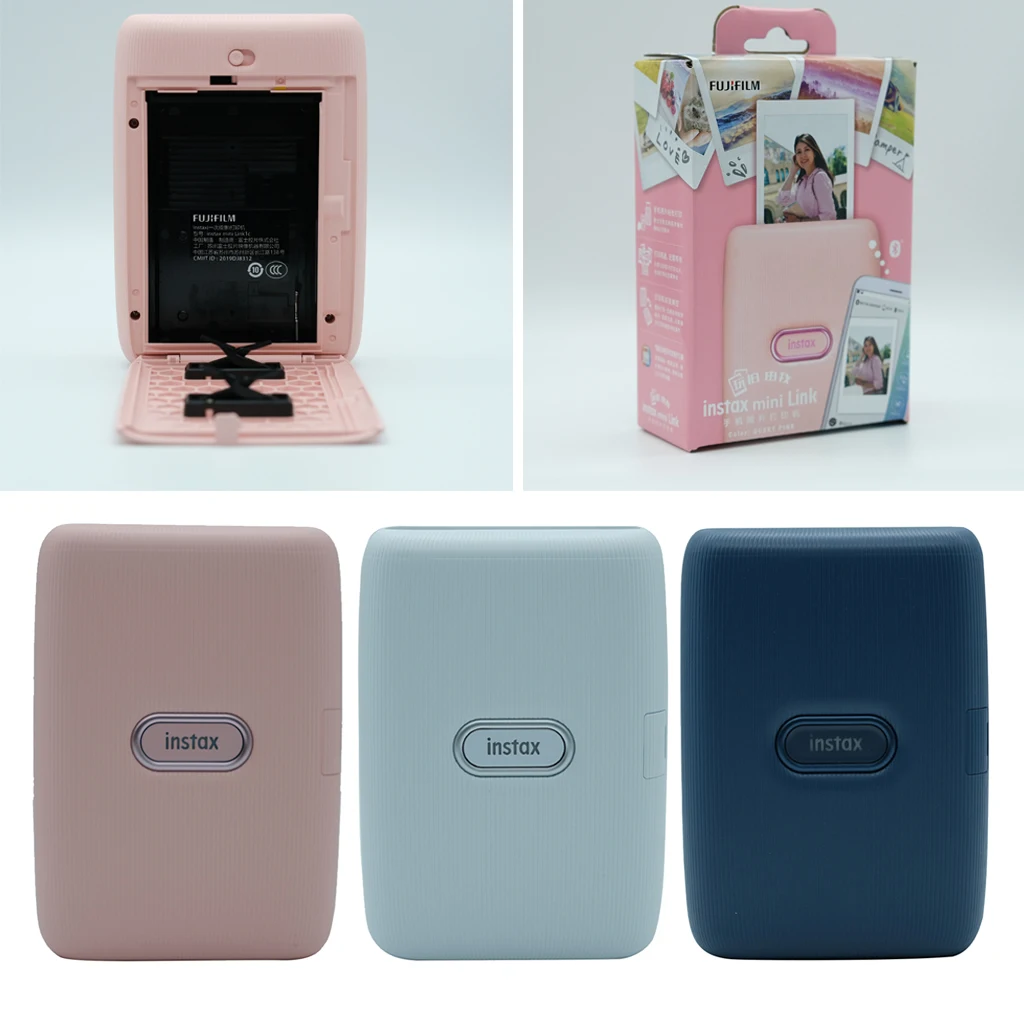 Fujifilm-impresora de papel fotográfico Fuji Instax Mini Link para teléfono  inteligente, para iPhone, Samsung, Huawei, teléfono Xiaomi - AliExpress  Productos electrónicos