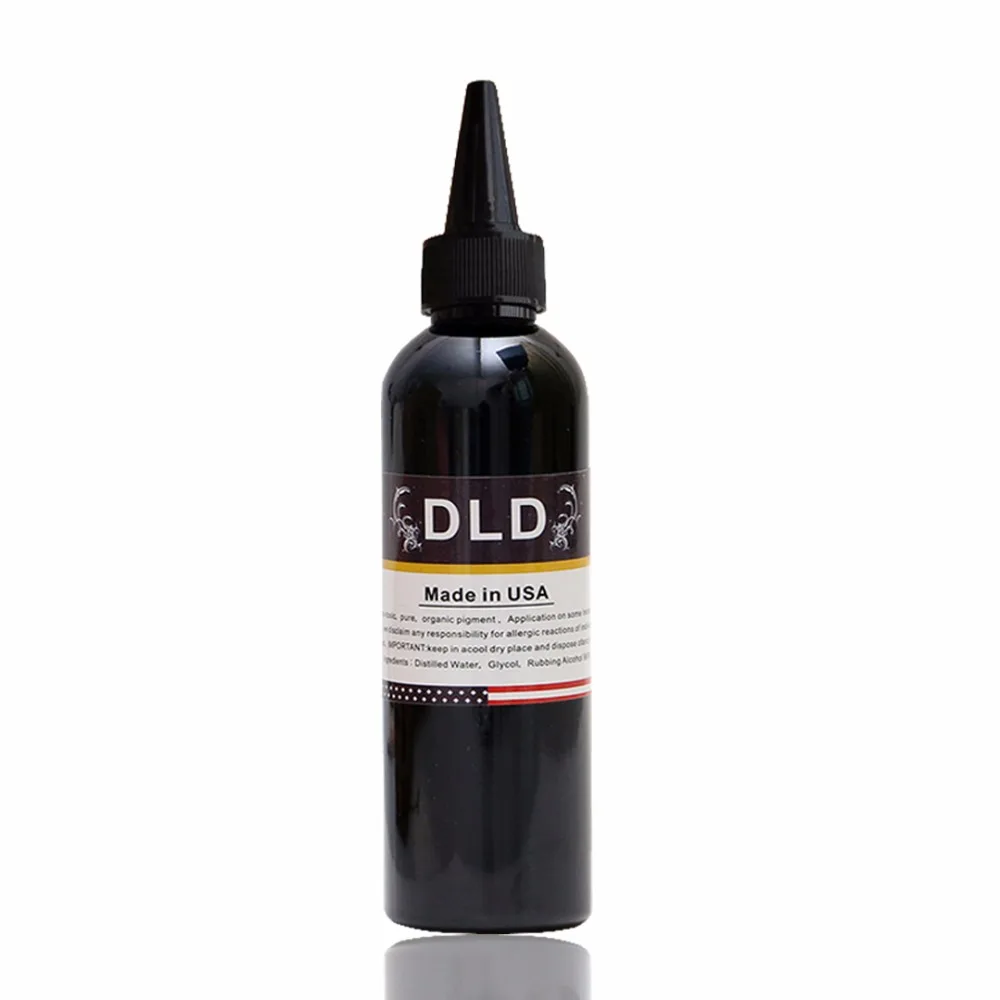 DLD 230 ML/Bottle Airbrush Ink Black/Red/Blue/Tattoo Color for Body Paint Temporary Tattoo Ink Pigment Body Art Color _TA099-1