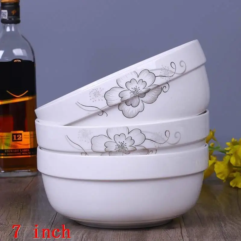 MODEL B Фарфоровая тазонная лапша Saladier Dondurma Kasesi блюдо соус Ramen тарелка Tigela обеденный бар суп керамическая кухонная чаша - Цвет: MODEL B