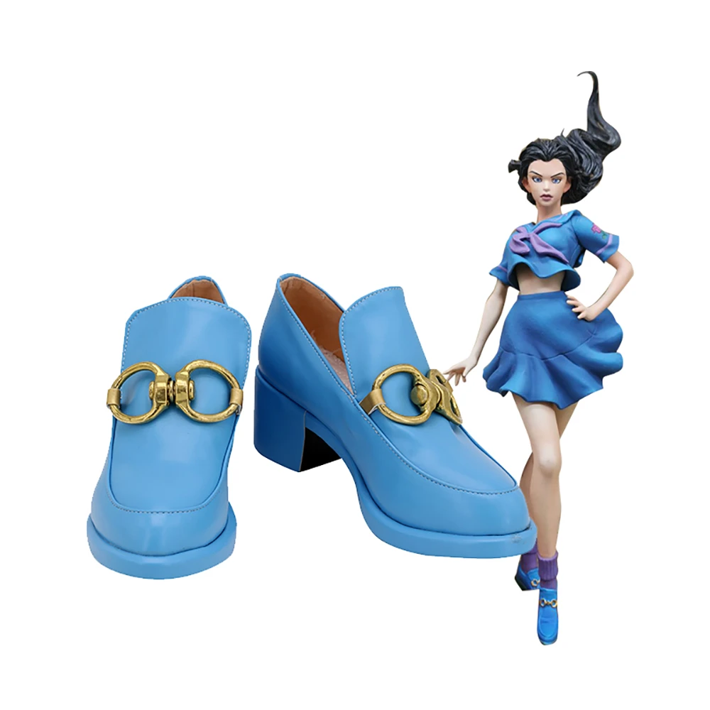 Yukako Yamagishi コスプレジョジョの奇妙な冒険 浴衣の冒険 コスプレブーツ 青い靴 靴 Aliexpress