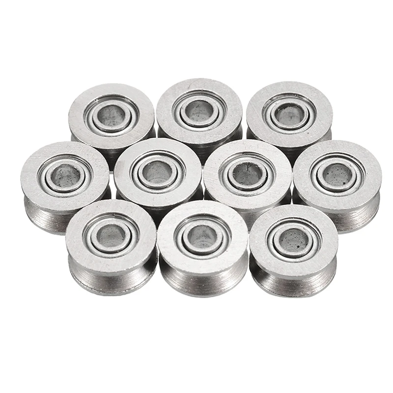 10 шт./компл. U шаровой подшипник из углеродистой стали шариковый шкив подшипника