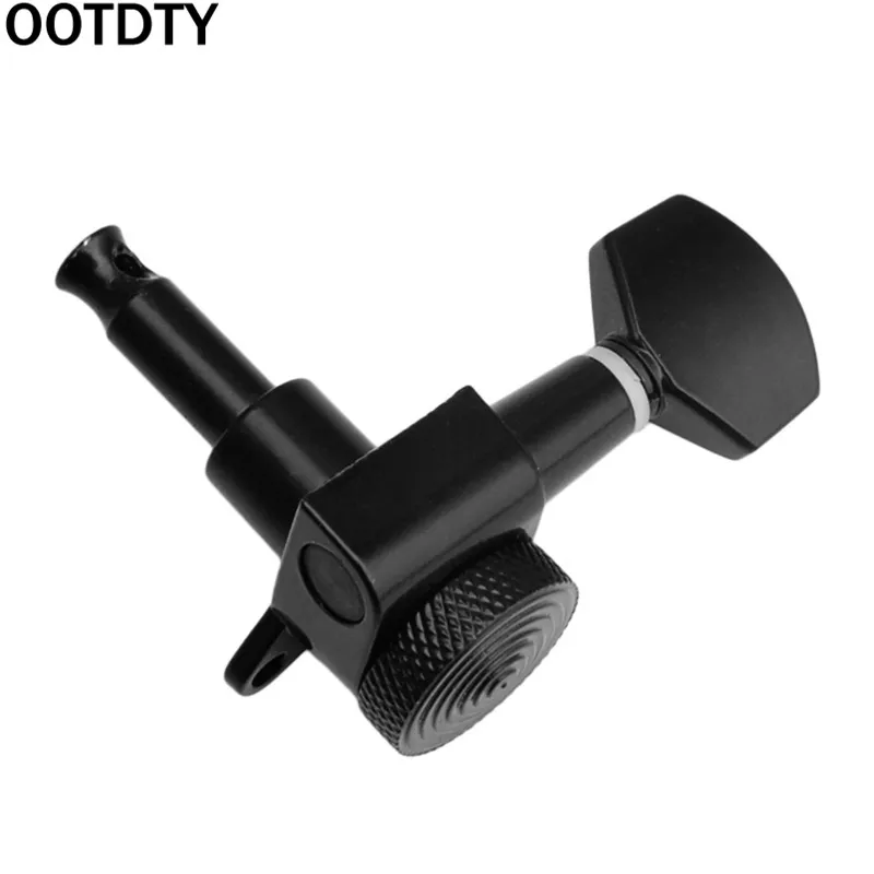 OOTDTY 6Pcs / Set Guitar String Tuning Pegs Locking Tuners Keys Machine Heads Chrome