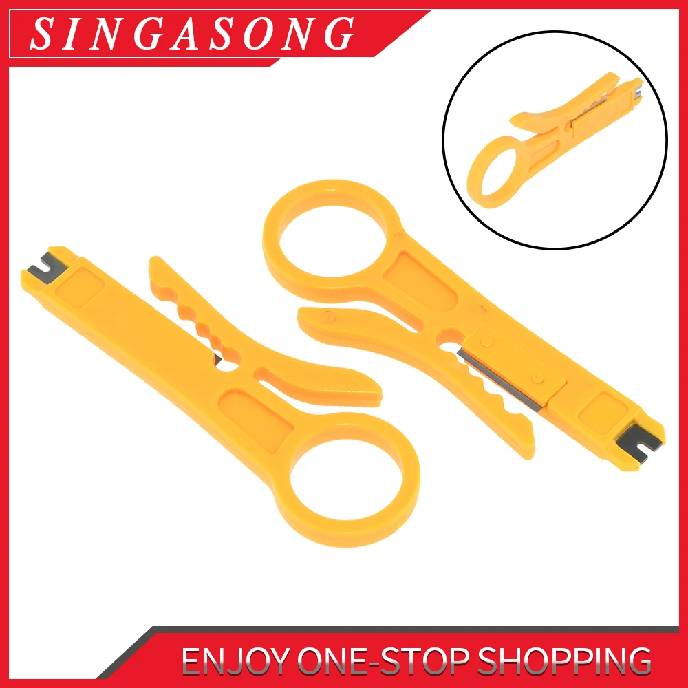 Мини Портативный нож для зачистки проводов щипцы обжима Инструмент кабеля