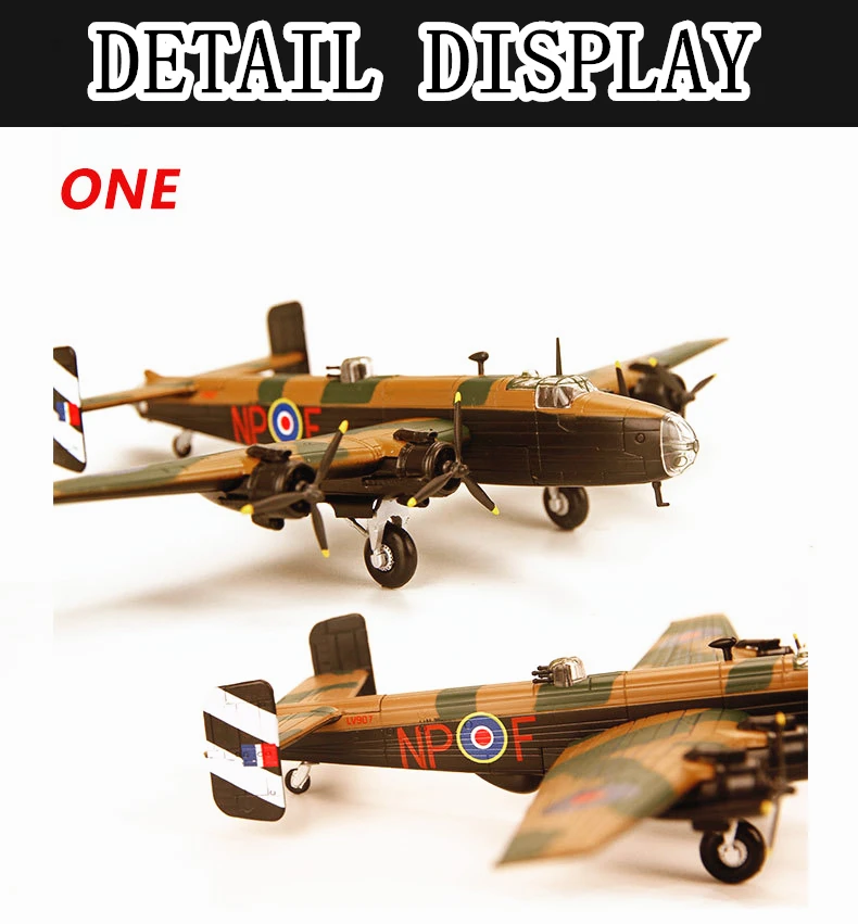 Terebo 1:144 Halifax bomber модель Второй мировой войны модель самолета готовая коллекция продукта подарок