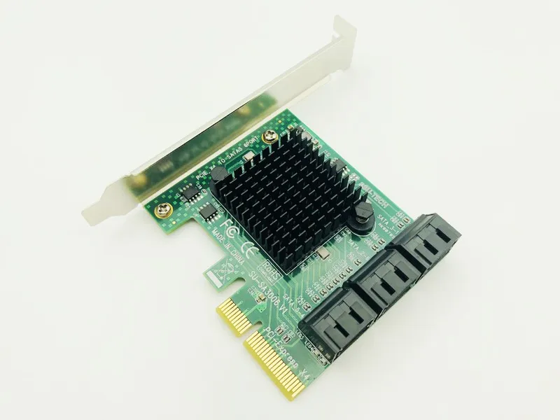 SATA карта 6 портов SATA 3,0 PCI-E PCI Express плата контроллера с кронштейном SATAIII 6 Гбит/с плата расширения платы адаптера для рабочего стола