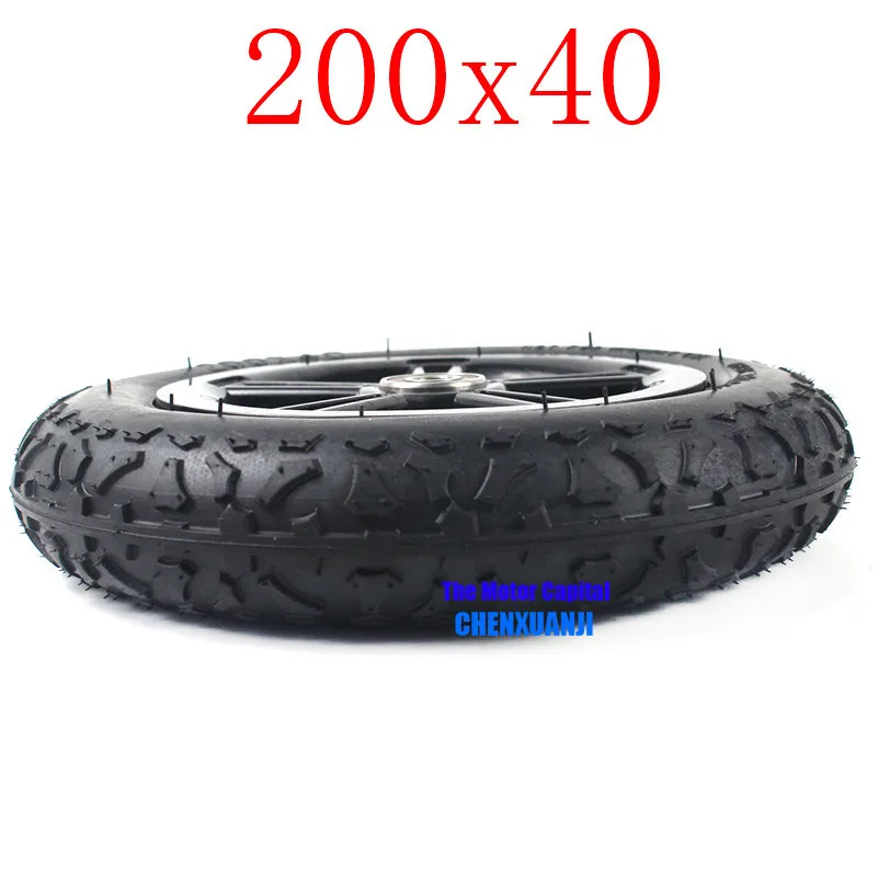 Новые шины и ступицы колеса 200X40 с изогнутым угловым клапаном штанга для снятия велосипедных колес электрический скутер мотоцикл