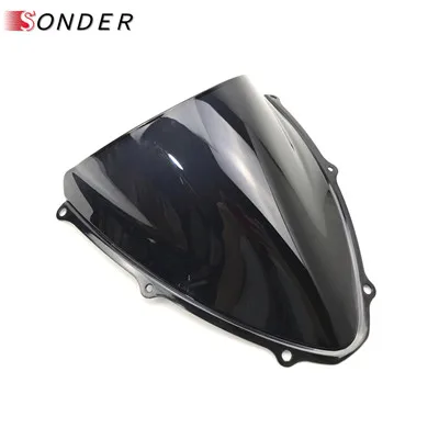 Black Горячая Распродажа лобовое стекло для Suzuki K6 GSX R GSX-R 600 750 2006 2007 дымчатое лобовое стекло для GSX-R600 GSX-R750 06 07 Запчасти - Цвет: Black