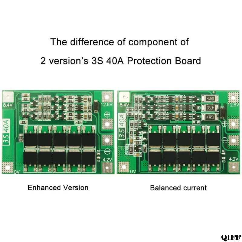 3S 40A литий-ионная батарея зарядное устройство Lipo ячеечный модуль PCB плата защиты BMS для сверлильного двигателя 12,6 в с балансом