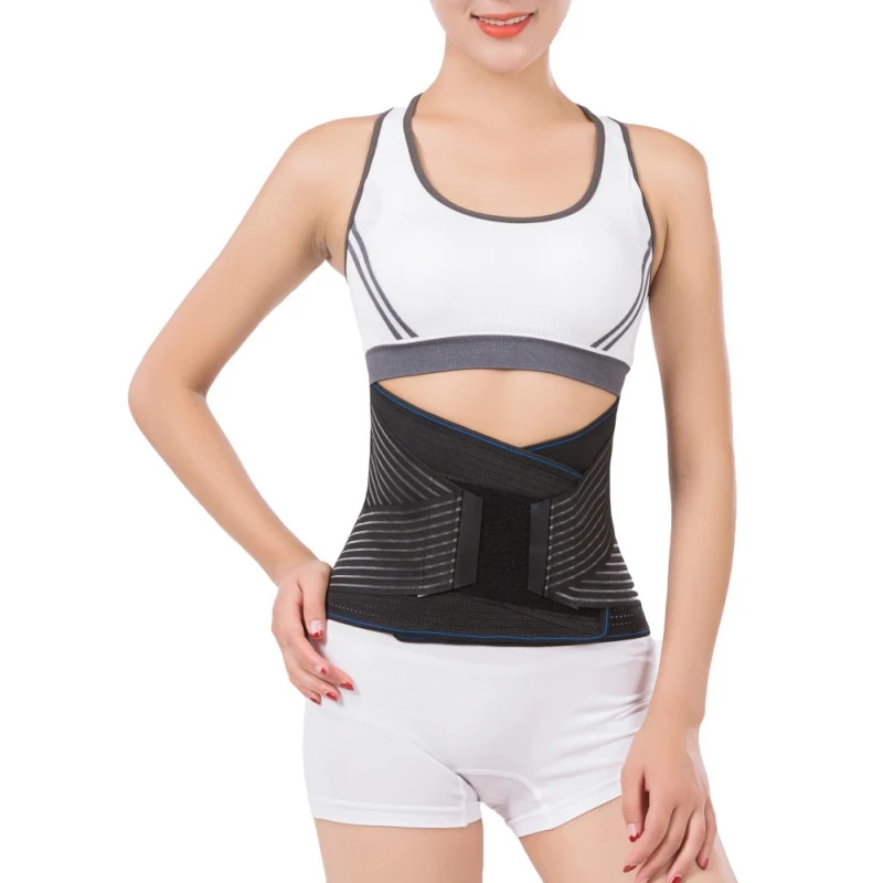 Women Self-heating Waist Lumbar Support Belt Back Brace Tourmaline Magnet Steel Bone Bar Orthopedic Posture Corrector Corset