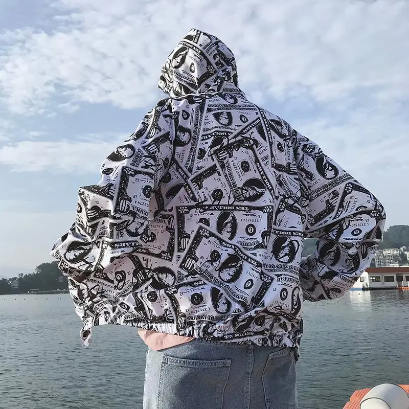 Стиль, летнее тонкое пальто, мужская верхняя одежда, куртка в гонконгском стиле, одежда для защиты от солнца, корейский стиль, тренд, Studen