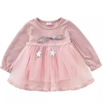 

Children's Princess Dress Baby Girls Lace Dress 2020 New Children's Clothing Spring Autumn Gauze Skirt Girl Dress