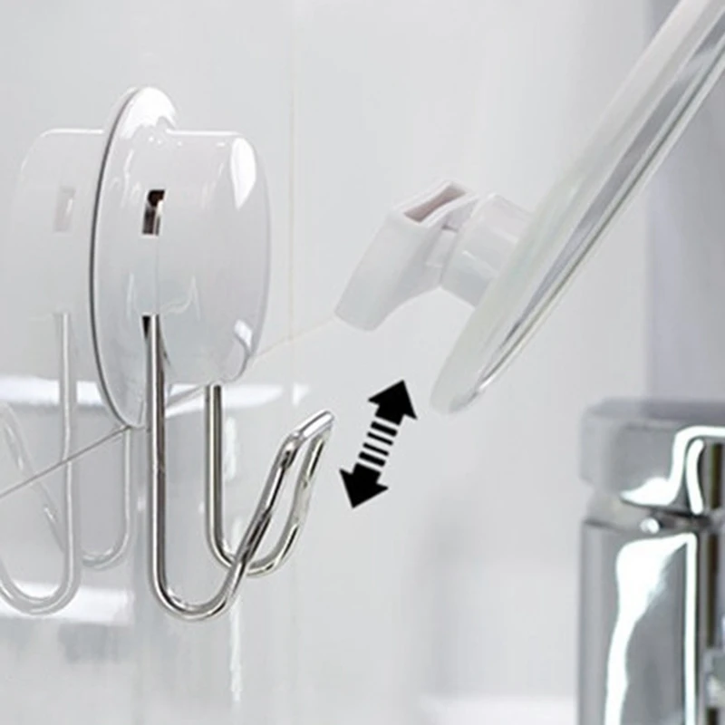360 Rotation Strong Suction Cup Cosmetic Mirror Bathroom Make Up Mirror Toilet Detachable Bath Mirrors White Free Punch