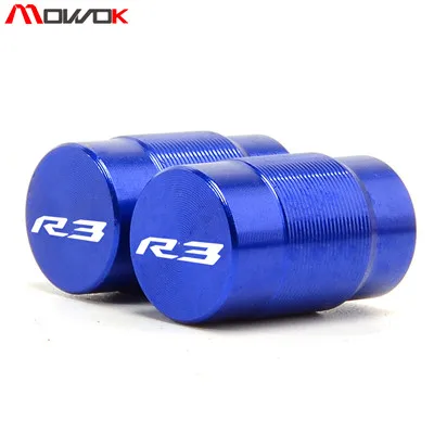Blue Для YAMAHA YZF R3 YZF-R3 YZFR3 Мотоцикл CNC алюминиевые аксессуары крышки стержня вентиля шины CNC воздухонепроницаемые крышки - Цвет: Blue