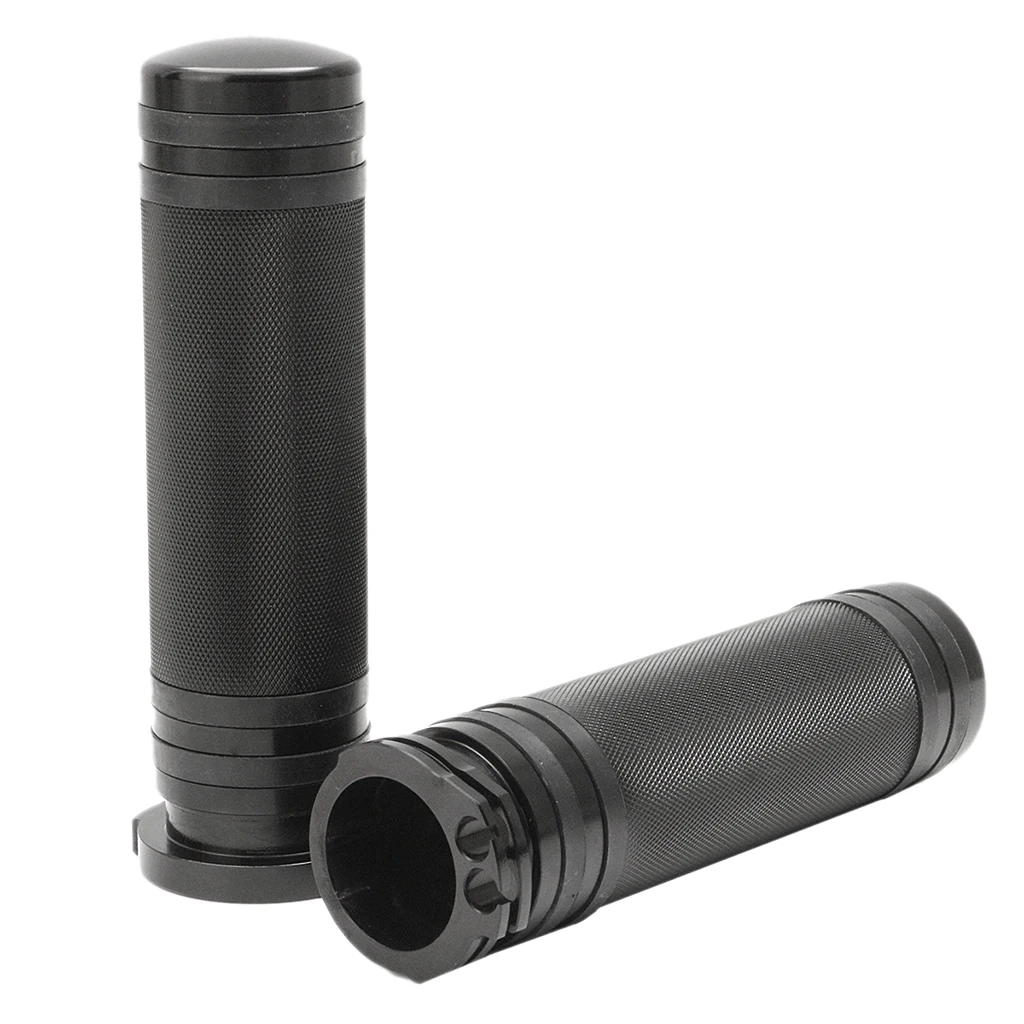 1 Pair 25mm Motorcycle Throttle Rubber Handlebar Hand Grips Clutch Lever Sleeves For Harley