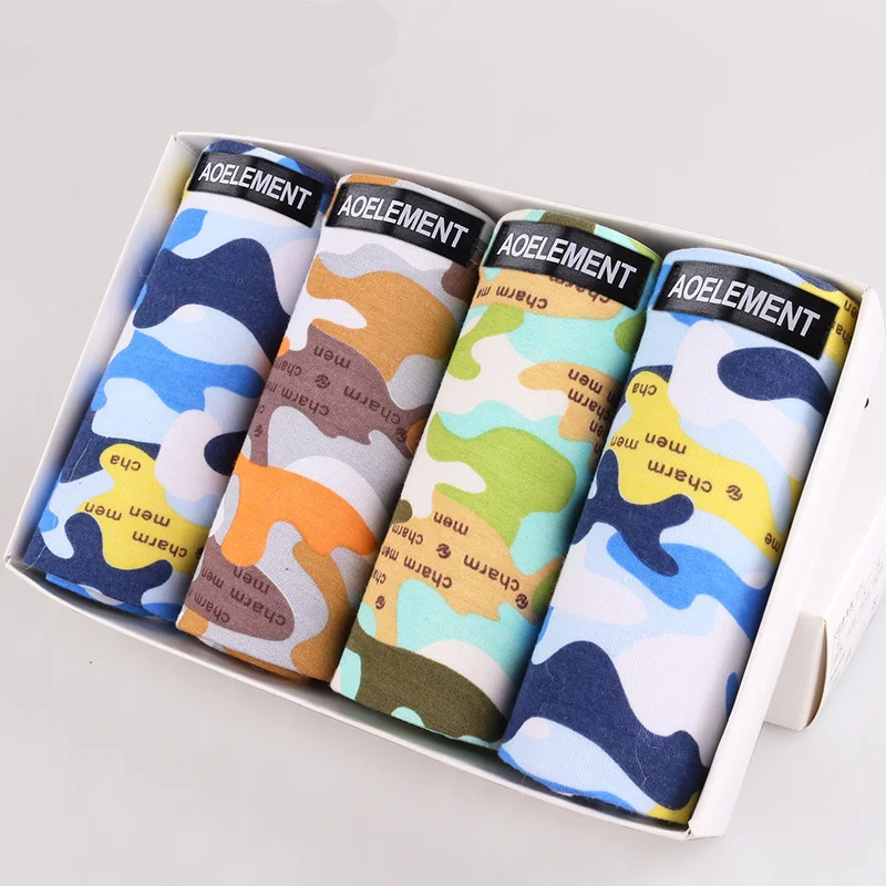 

4PCS/Set Xiaomi Mijia men's underwear Modal breathable boxer Home Thin sexy panties for men Convex men underwear Summer wearable