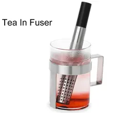 Ситечко для чайного фильтра, Сетчатое ситечко для заварки чая, инструменты для заваривания чая в виде листка, ситечки, дизайн труб из нержавеющей стали для чайника