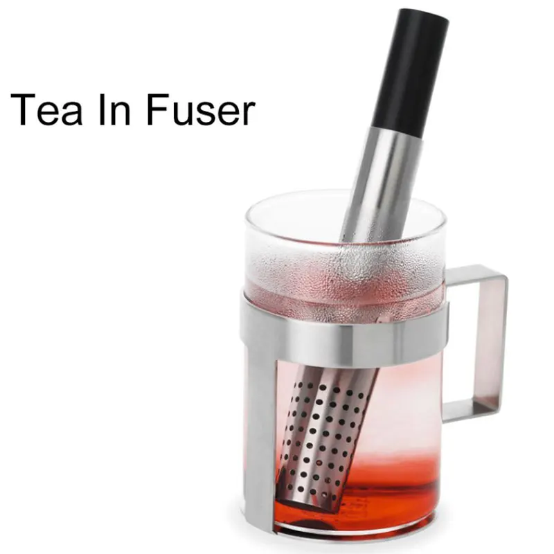 

Tea Filter Strainer Stick Mesh Tea Infuser Tools Loose Leaf Tea Strainers Pipe Design Stainless Steel For Teapot