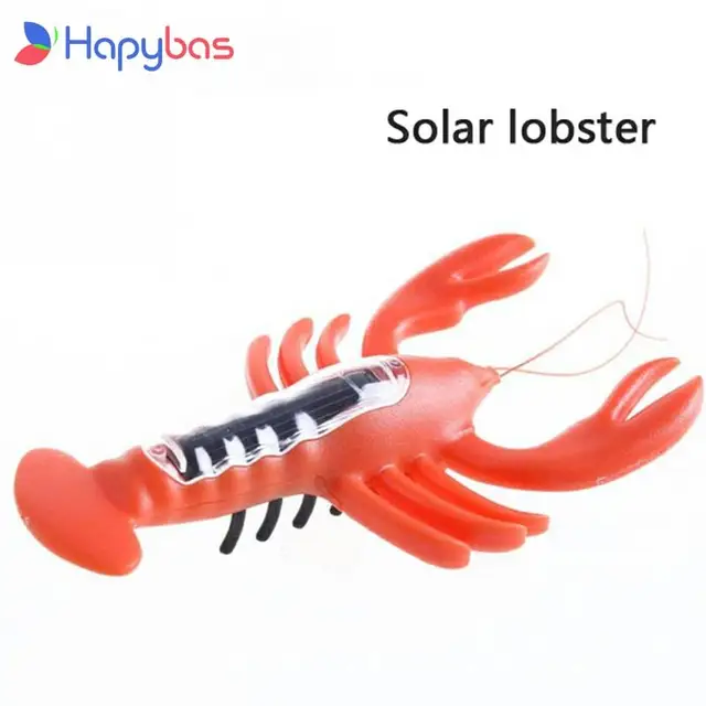 2021 Promotion Juguete Solar shrimp Funny Gadgets Kids Solar Toys Power Energy Lobster Children Teaching Fun Gadget Toy Gift 1