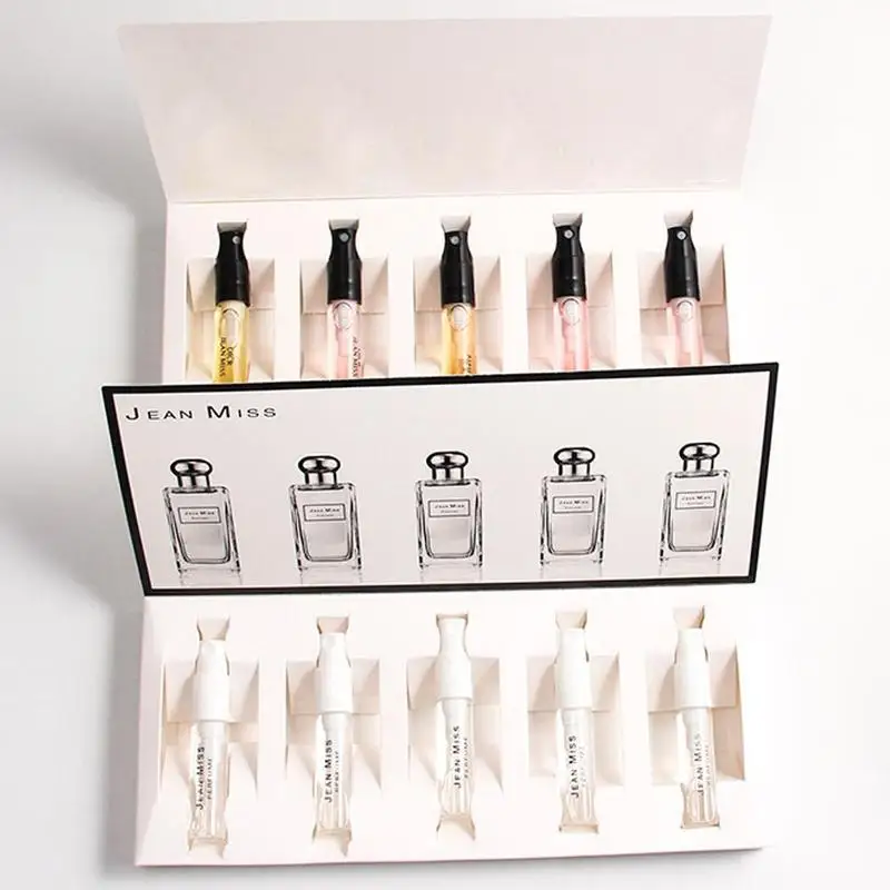 5Pcs/Set 3ML Perfume Fragrance Durable For Women Atomizer Essential Oil Parfum Fashion Lady Flower Fruit Fragrance With Box