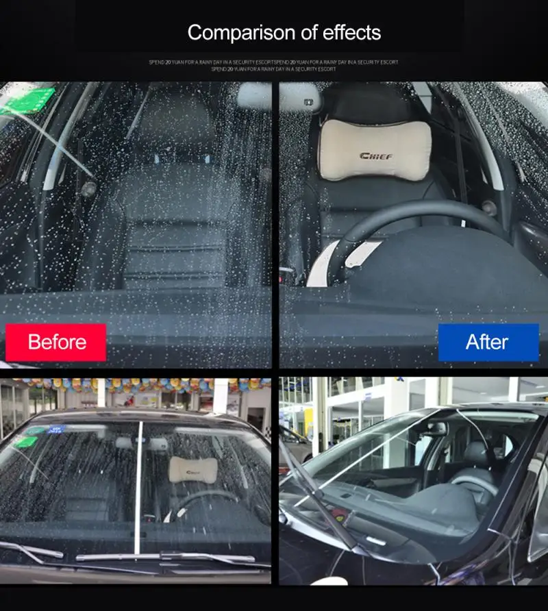 

100ml Car Front Windshield Anti-Rain Agent Rear-View Mirror Coating agent Waterproof Rainproof Anti-fog Spray Car Rear-View