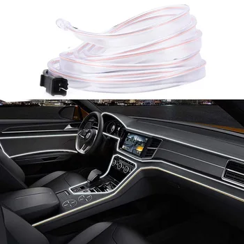 

Car Waterproof LED Bulbs Decoration Strip 12V Flexible Neon EL Metal Wire Interior Strip Car LED Light Car Auto Lamp Decoration
