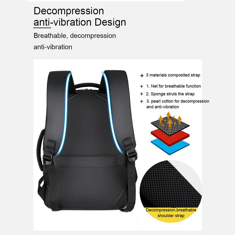 Hifual рюкзак для ноутбука мужские рюкзаки бизнес ноутбук Mochila водонепроницаемый рюкзак usb зарядка сумки Дорожная сумка
