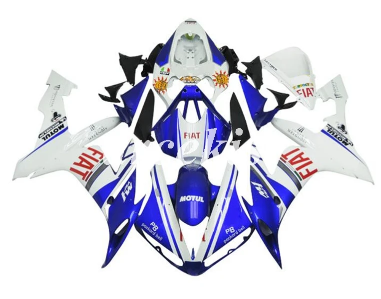 Литьевая Форма ABS мотоцикл обтекатель комплект подходит для YAMAHA YZF-R1 2004 2005 2006 r1 04 05 06 корпус набор черный матовый