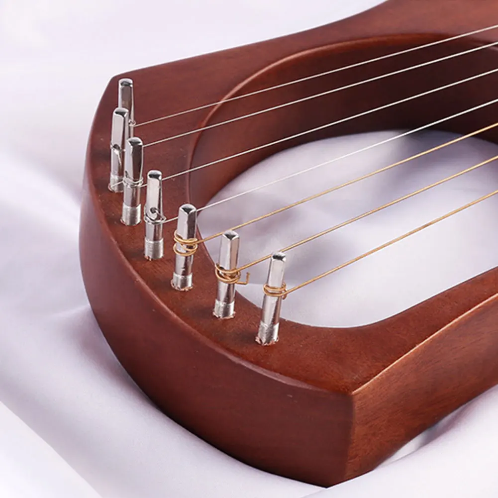 Инструмент развлечения Lyre harp Легкий Деревянный Дети профессиональный компактный 7-String красное дерево музыкальная игрушка в подарок