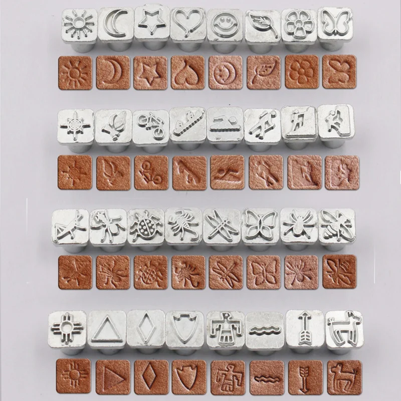 32 Metal Stamp Punch Set Tool Leather Carving Stamp Tool DIY Leather Craft Printing Punch Seal