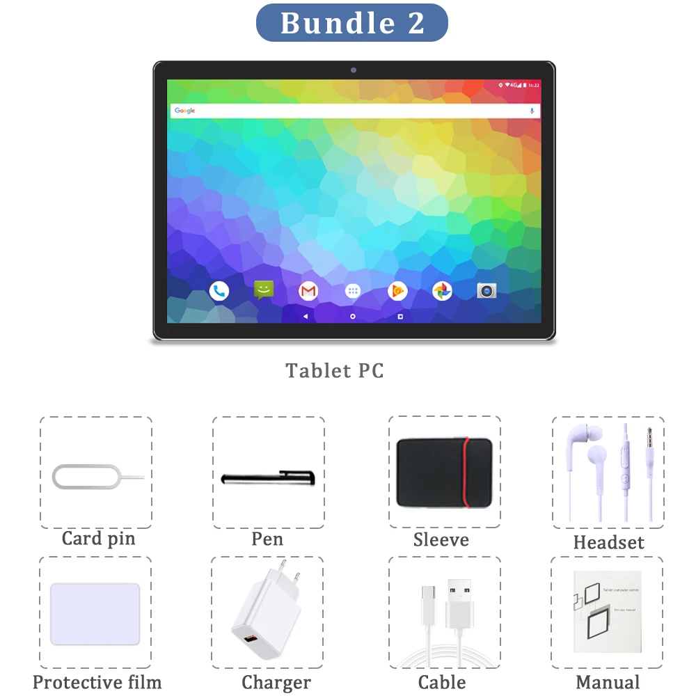 2021 Global Version 10 Inch Tablet PC Android 8.0 10 Core 6GB RAM 64GB ROM 1920*1200 Dual SIM Cards Gaming Cheap Tablets the newest tablet Tablets