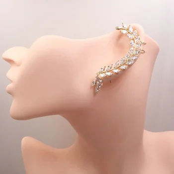 

Lanyika Fashion Jewelry Gorgeous Panicle Unilateral Left Ear Bones Clip Zircon Inlay Wedding Banquet Party Popular Best Gift