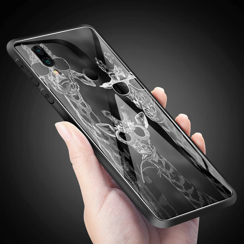 Для Xiaomi Redmi 5A 6A S2 GO Plus закаленное стекло крышка для Vivo Z5X IQOO NEX AS S1 Pro TPU PC задняя Жесткая крышка дизайн киска Coque