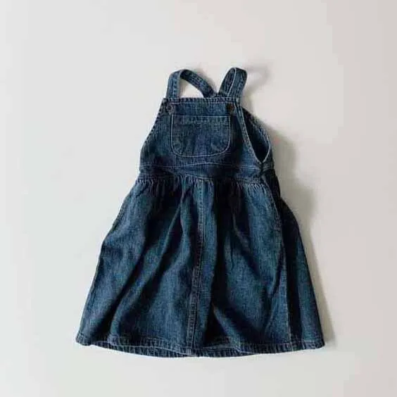 Корейское популярное милое детское платье для отдыха с большим карманом для девочек Новое весеннее платье без рукавов для девочек