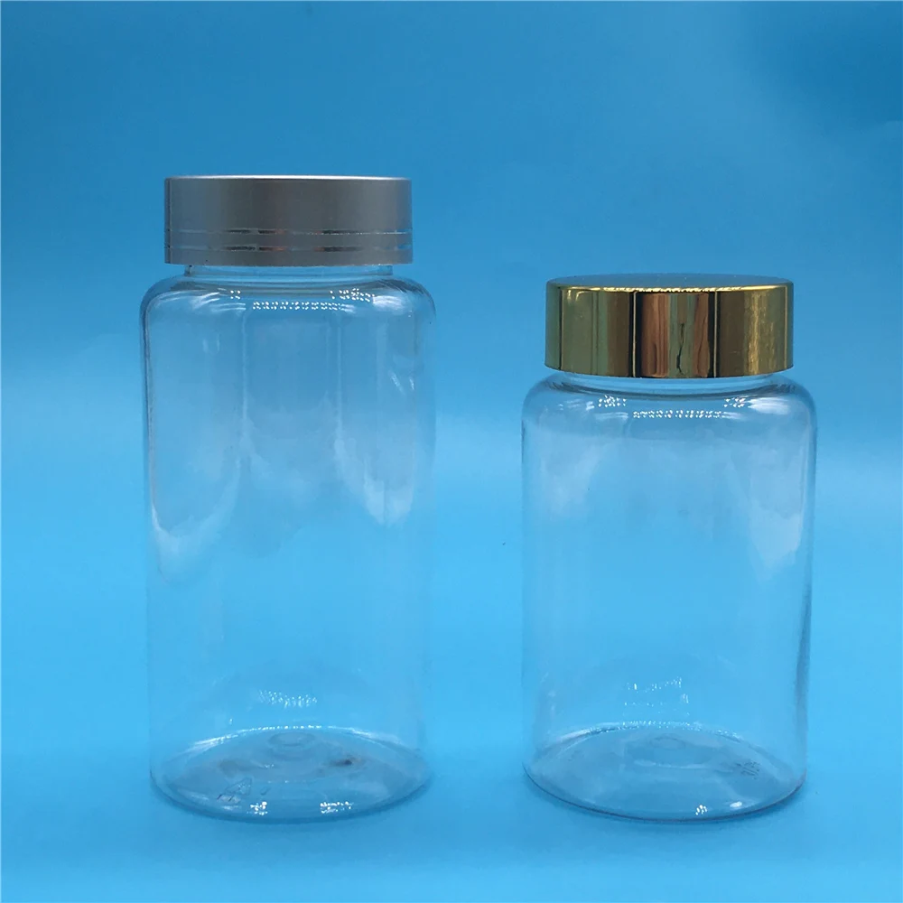 30pcs 80ml 100ml 120ml 150ml 4OZ Transparent Plastic Empty Bottle Powder Pill Candy Bath Salt With Sealing Paste Empty Container