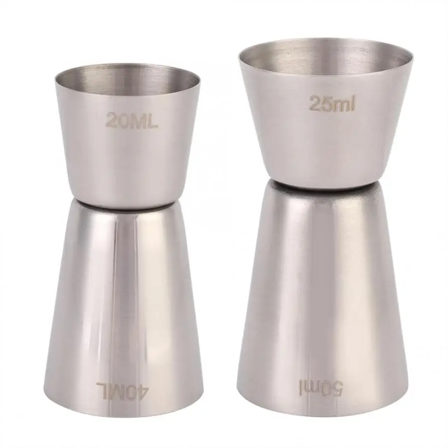 

Double-head Stainless Steel Cocktail Shaker Measure Cup Spirit Measure Jigger Club Bar Accessories