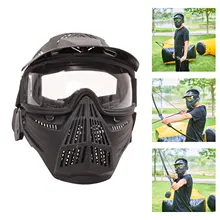 Protective Airsoft Mask Tactical Full Face Masks With Goggles CS Costume Hunting Rifle Air Gun Accessories Paintball Equipment