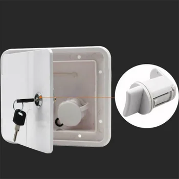 

Caravan Square Water Inlet W/ Pressure Water Inlet Water Outlet Hatch Cover Durable And Lightweight Boat Accessories